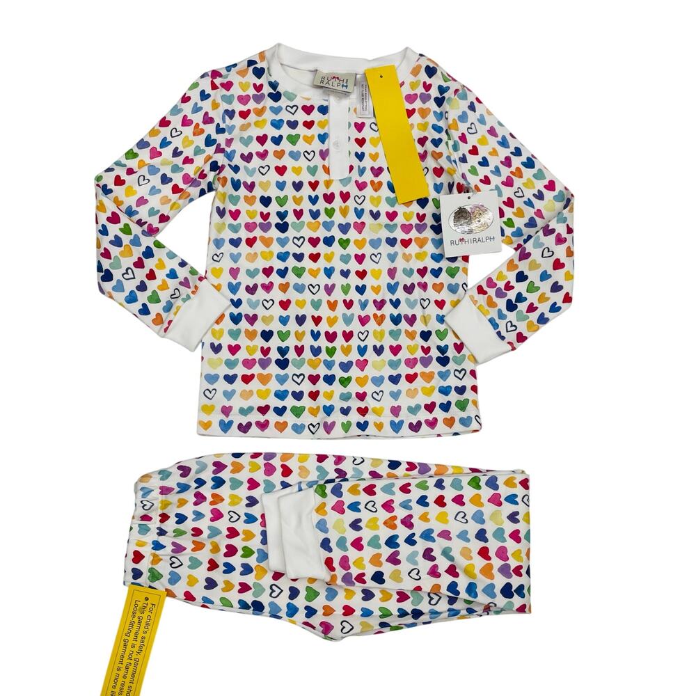 NWT Ruth & Ralph Size 2T Hearts Lounge Set